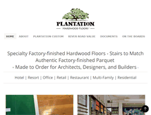 Tablet Screenshot of plantationhardwood.com